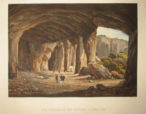  Vue intérieure des Latomies à  Syracuse 1822-1826 Parigi